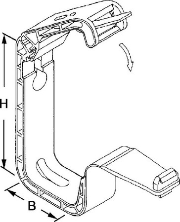 Cable guide 30 Plastic Untreated SHF 30