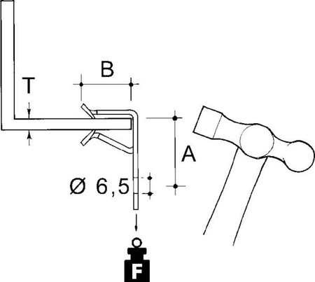 Fixing clamp Clamp Hole 6.5 AH-1420