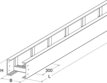 Cable ladder/wide span cable ladder  UL 100.300