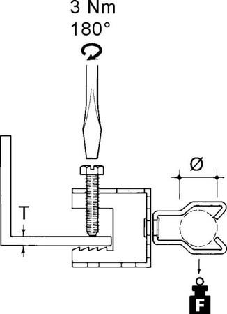 Fixing clamp Screw Conduit/cable FH107-JM2933