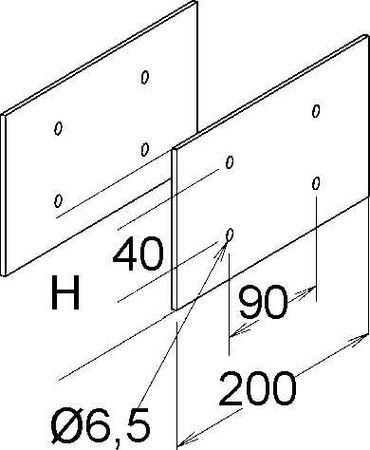 Connector for cable support system Longitudinal joint KKGH 110