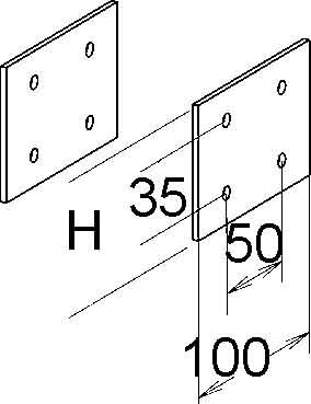 Connector for cable support system Longitudinal joint KKGH 80