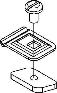 Mounting clamp for separation plate cable support system  KLWC 1