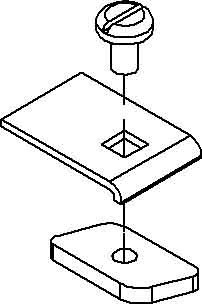 Mounting clamp for separation plate cable support system  KLWC 1