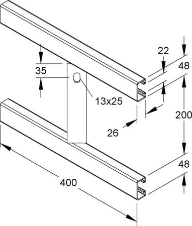 Mounting material for cable support system Steel Other KWAT 300