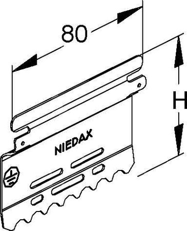 Coupler for installation duct 60 mm Steel LST 60