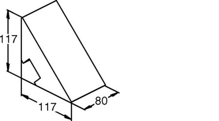 Saw kernel for wall duct 117 mm 117 mm PGSK 120