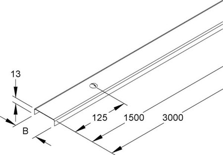 Cover for cable support system 50 mm RDV 50