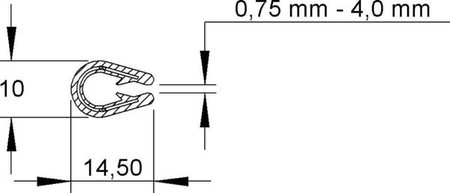 Cable protection for installation duct Cable tray RKBA 10 E4