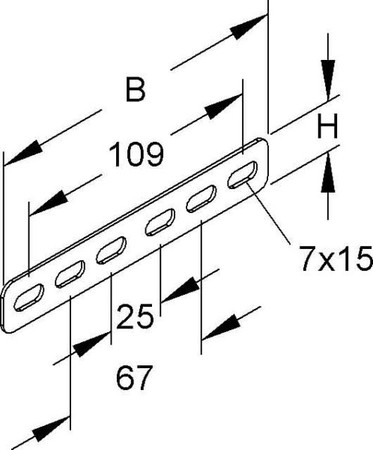 Connector for cable support system Longitudinal joint RVV 35