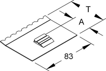 Mounting for separation plate installation duct Universal TPH 60