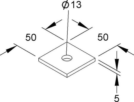 Washer 13 mm 5 mm VP 50.50