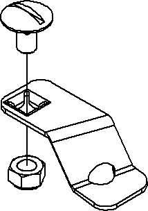 Clamp for cover cable support system  WDRS 20