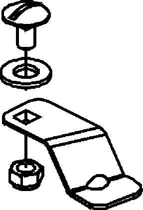 Clamp for cover cable support system  WDRS 20 F