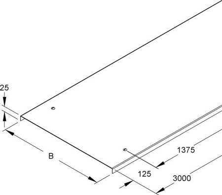 Cover for cable support system 504 mm WDV 500