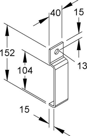 Mounting material for cable support system Steel Other WKTT 100