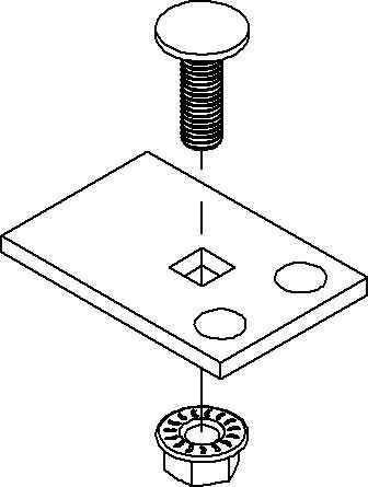 Mounting material for cable support system Steel Other WSTB 2