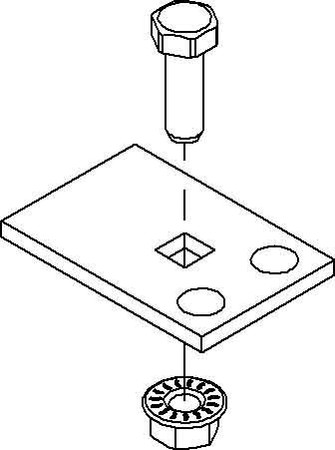 Mounting material for cable support system Other WSTB 2 E3