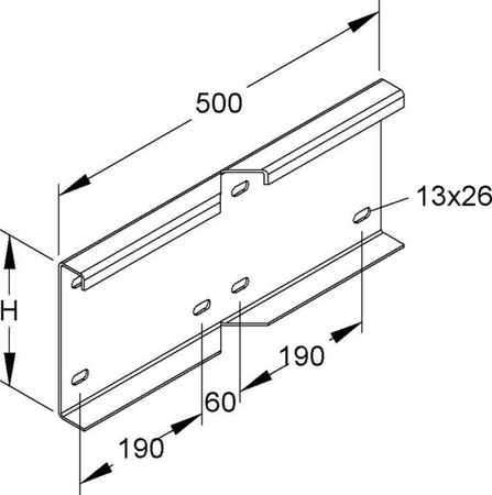 Connector for cable support system Corner joint WSWVS 200