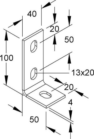 Mounting material for cable support system Other WWA 100 E3