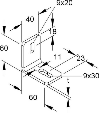 Mounting material for cable support system Steel Other WWU 150/8