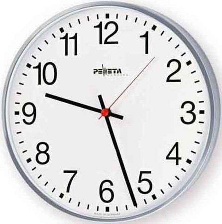 Wall clock Quartz clock, battery operated Glass 41.250.311