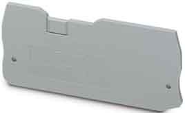 Endplate and partition plate for terminal block Grey 3205190