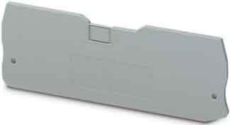 Endplate and partition plate for terminal block Grey 3205174