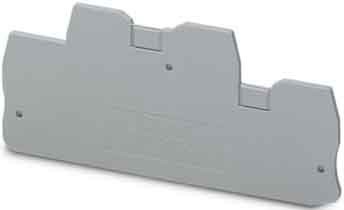 Endplate and partition plate for terminal block Grey 3205187