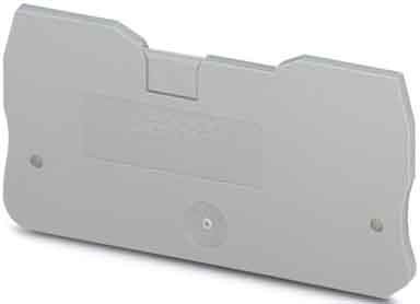 Endplate and partition plate for terminal block Grey 3206568