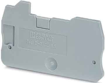 Endplate and partition plate for terminal block Grey 3206283