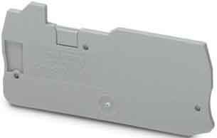 Endplate and partition plate for terminal block Grey 3206296