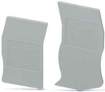 Endplate and partition plate for terminal block  3205200