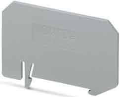 Endplate and partition plate for terminal block Grey 3206209