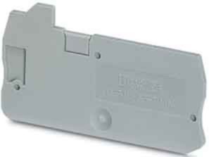 Endplate and partition plate for terminal block Grey 3033045