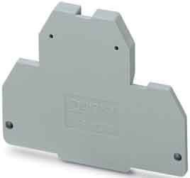 Endplate and partition plate for terminal block Grey 3002678