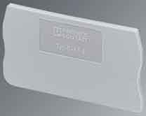 Endplate and partition plate for terminal block Grey 3030420