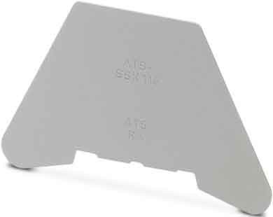 Endplate and partition plate for terminal block Grey 0203221