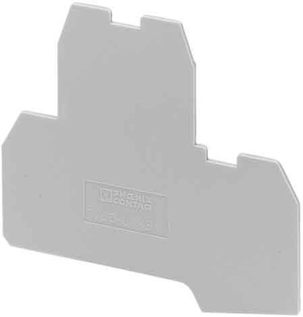 Endplate and partition plate for terminal block Grey 2771023