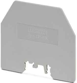 Endplate and partition plate for terminal block Grey 3003046