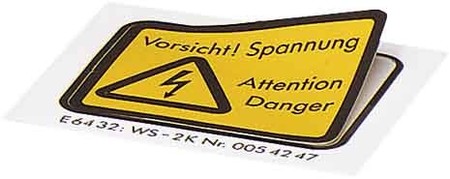 Warning/signing plate Plastic 1004584