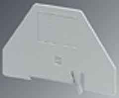 Endplate and partition plate for terminal block Grey 1413285