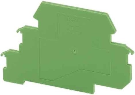 Endplate and partition plate for terminal block Green 2716949