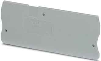 Endplate and partition plate for terminal block Grey 3036767