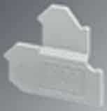 Endplate and partition plate for terminal block Grey 2770891