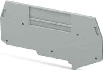 Endplate and partition plate for terminal block Grey 3026340