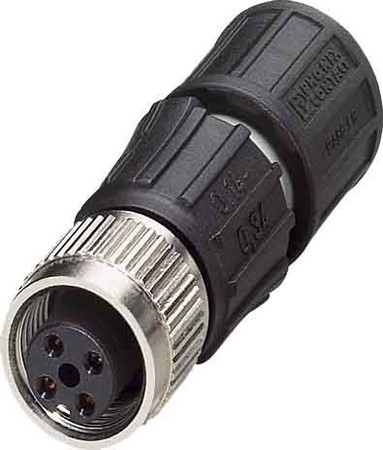 Sensor-actuator connector M12 Female (bus) Straight 1641688