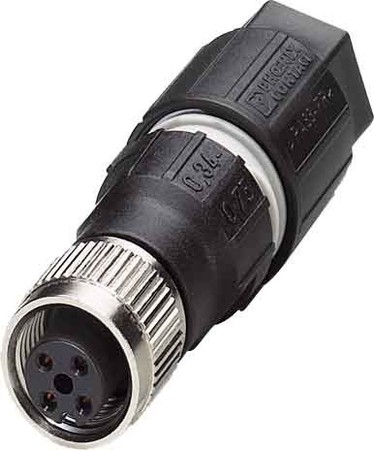 Sensor-actuator connector M12 Female (bus) Straight 1641756