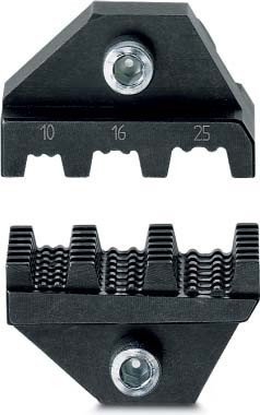 Insert for crimp tool cable lugs, cable end sleeves, screen conn