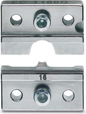 Insert for crimp tool cable lugs, cable end sleeves, screen conn